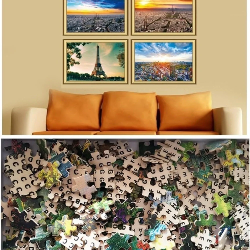 Sim,29.5 X 19.6 inch Handmade Premium Basswood Jigsaw Puzzle 1000 Piece (025)